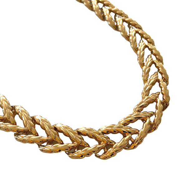 Gold Link Choker Necklace