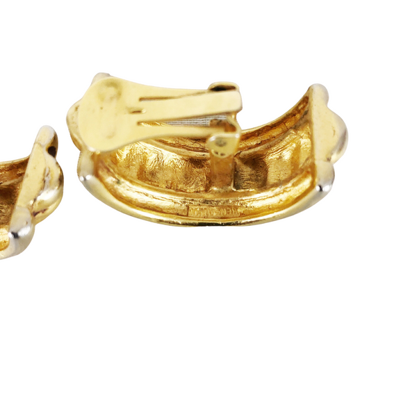 Ben Amun Gold Clip Earrings