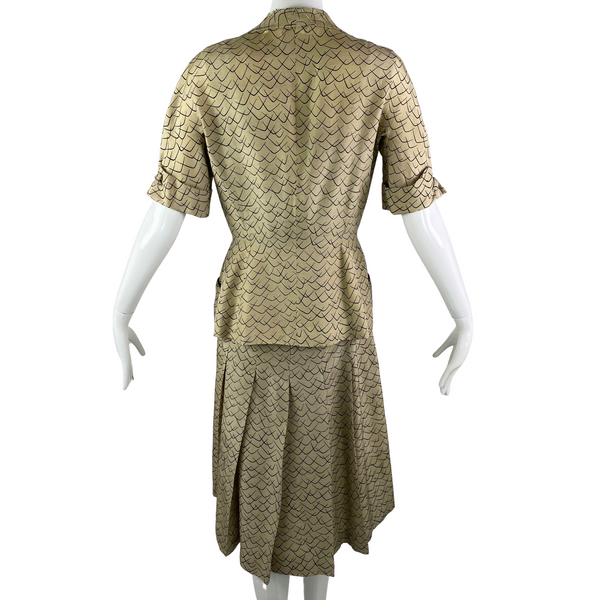 50's Esmeralda Rio Silk Dress Set