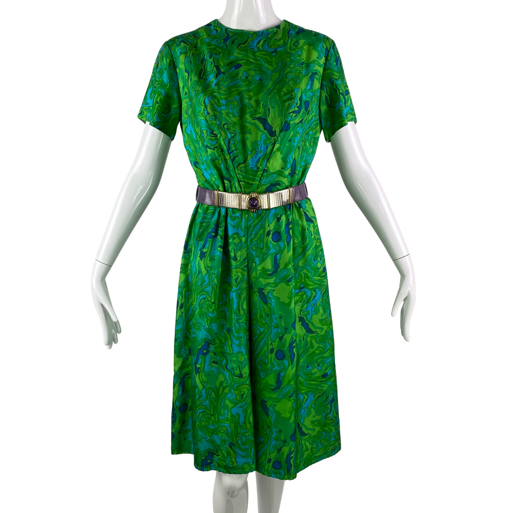 60's John Norman Silk Pattern Dress