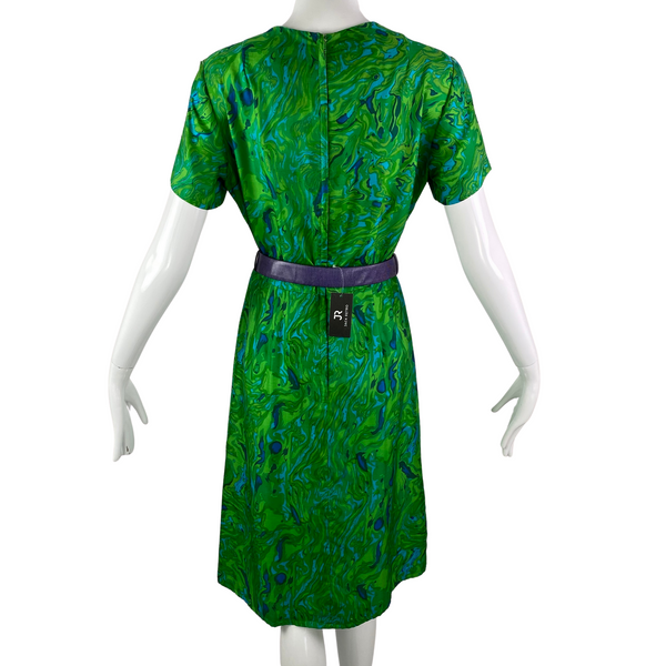 60's John Norman Silk Pattern Dress