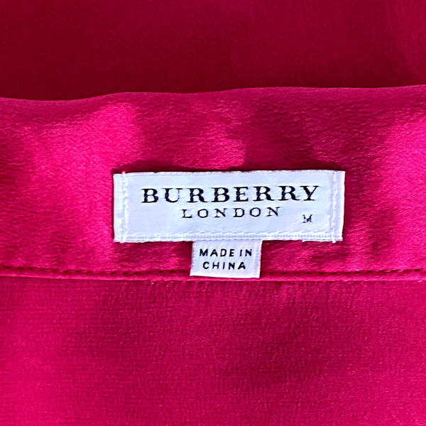 BB London Raspberry Silk Pajama Set