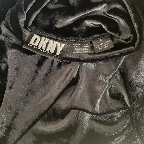 90's DKNY Velvet Turtleneck Top