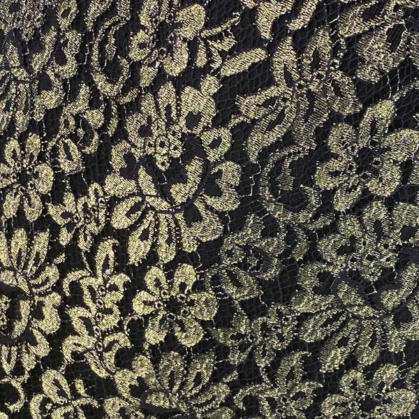 Diane Von Furstenberg Gold Black Lace Dress