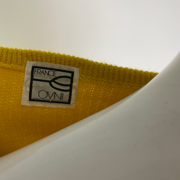 France OVNI Yellow Sweater Dress