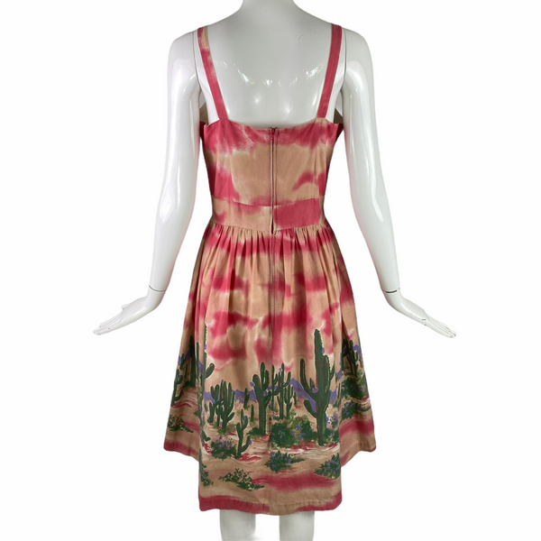 60's Summer Cactus Dress