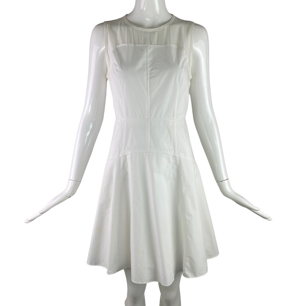 Proenza Schouler White Cotton Silk Dress