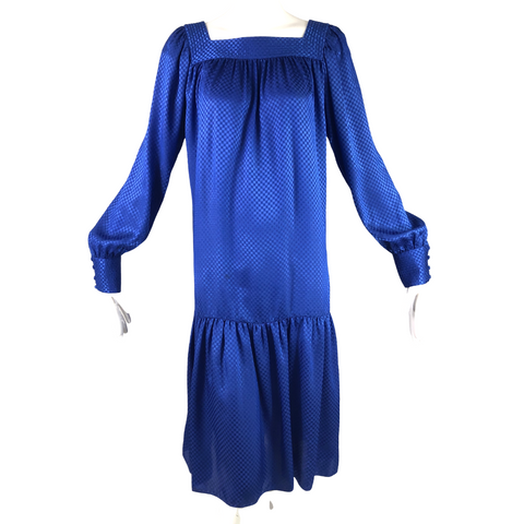 Pierre Cardin Blue Squares Dress