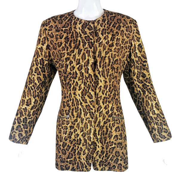 Emanuel Ungaro Silk Leopard Jacket