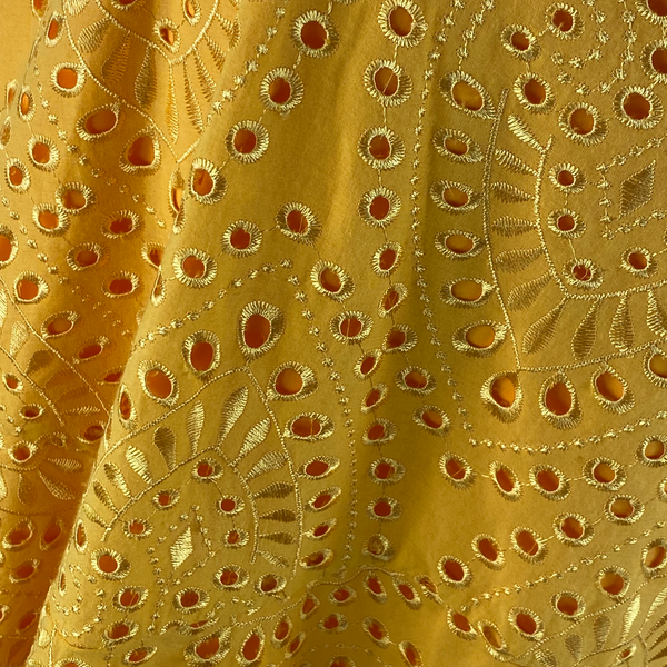Karina Grimaldi Yellow Lace Dress